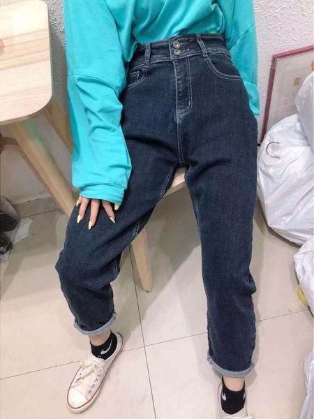 

autumn and winter products high elastic towel bottom pants, Blue