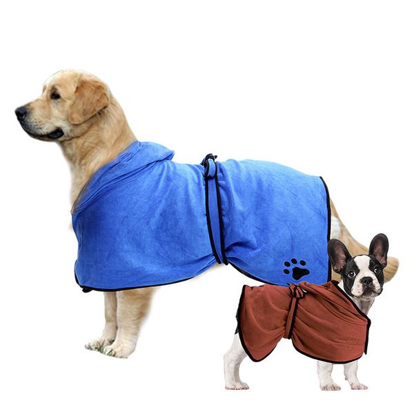 

pet super absorbent bath towel dog cloth robe pet products
