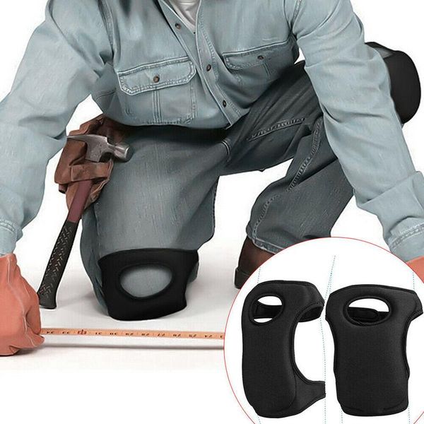 

elbow & knee pads professional premium sponge padding comfortable gel kneepads cushion gardening work kneeprotection tools, Black;gray
