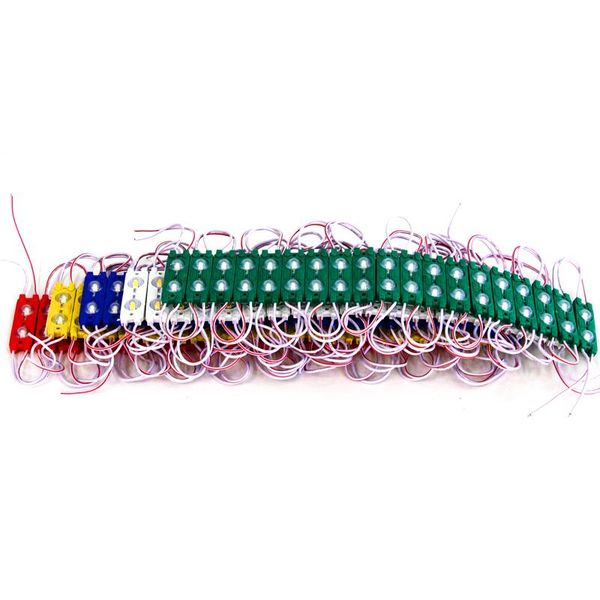 

100pcs/lot constant current smd5730 2 leds 1w injection led module lens 160 degree,12v waterproof advertising light