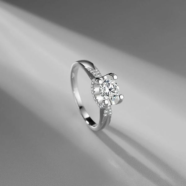 925 Silber Bull Kopf Moissanit Diamant Ring Weibliche Nische Design Mode Persönlichkeit Schmuck Valentinstag Geschenk