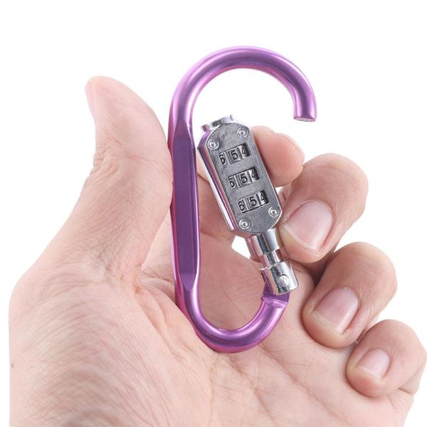

cords, slings and webbing booms fishing aluminum alloy carabiner keychain outdoor camping climbing snap clip lock buckle hook tool with code