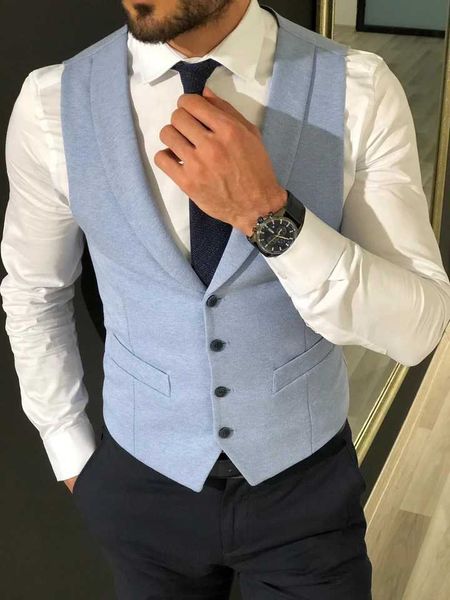 

men's vests slim fit suit vest for men handsome groom wedding vintage waistcoats ropa caballero hombre casual blazer custom, Black;white
