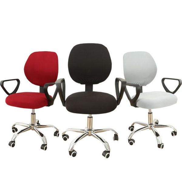 

chair covers universal armchair cover swivel computer stretch spandex protector antidust solid home office seat cases