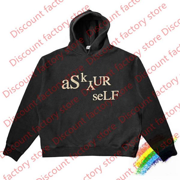 

2020fwss hoodie men women 1 3d printing washed old vintage pullover hoody, Black