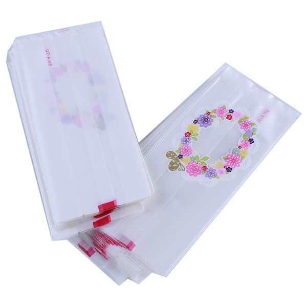 

gift wrap 45-50pcs/lot plastic transparent cellophane polka candy cookie bag with diy self adhesive pouch for wedding birthday party