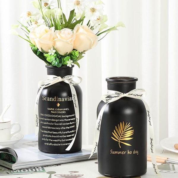 

vases vase glass stamping black decoration crafts modern fashion beautiful vintage simple handicraft bedroom