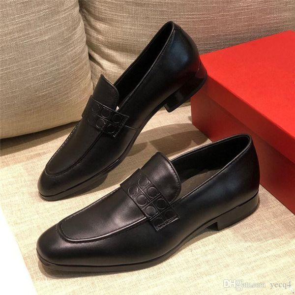 

bs natural cow leather men luxury dress shoes designers brand business men oxfords 22, Black