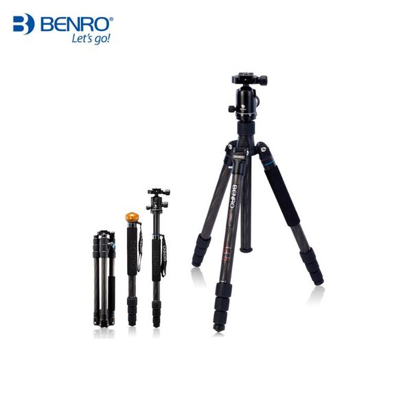 

benro c2682tv2 tripod carbon fiber camera stands monopod for dslr with v2 ball head carrying bag max loading 18kg