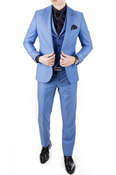 

Self Print Double Slits Italian Suit 1810702 Ec8z, White;black