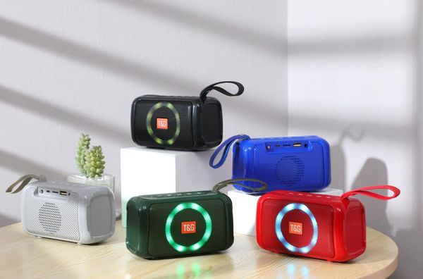 

portable speakers t&g tg193 speaker bluetooth wireless outdoor led light subwoofer