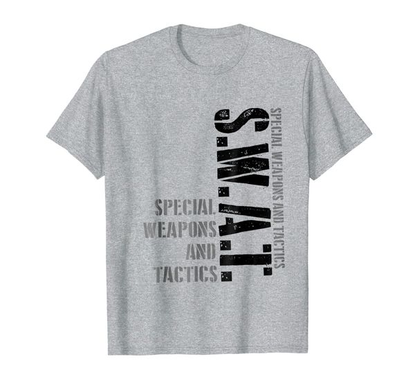 

swat team srt police t-shirt for leo off duty cops law, White;black