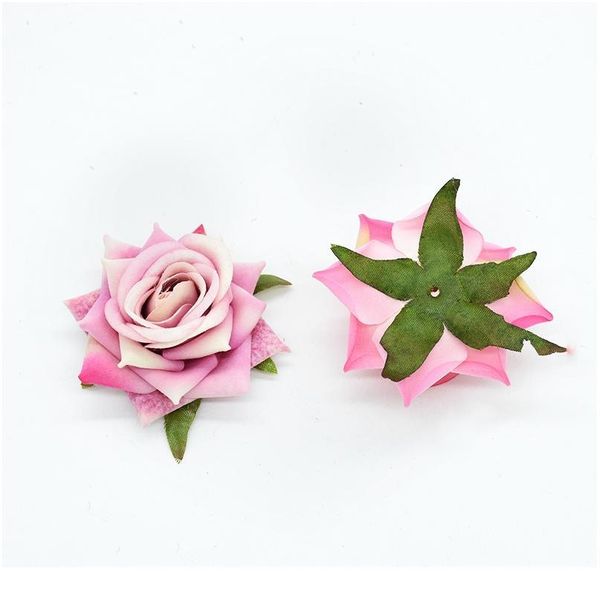 

2pcs silk rose fake flower wall diy valentine's day gift christmas wreath artificial flowers for wedding ho jllldc