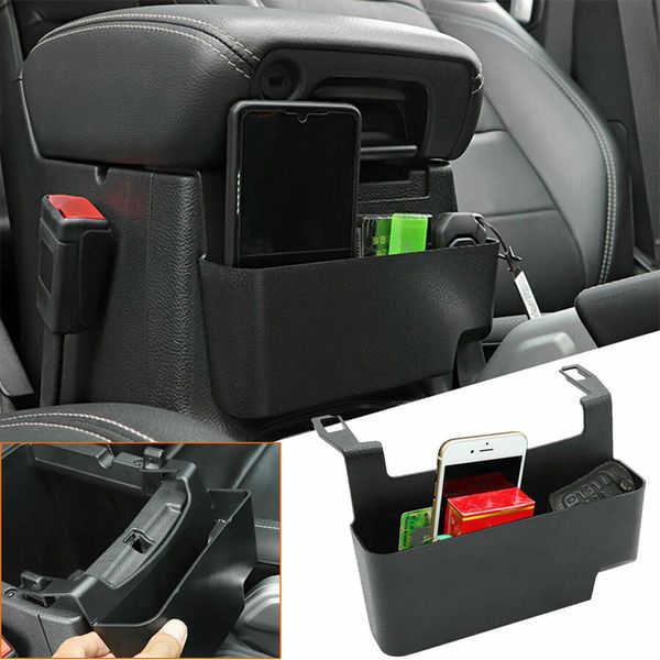 

black car hanging armrest storage box black organizer for jeep wrangler jl jlu 2/4 door 2018+ interior accessories