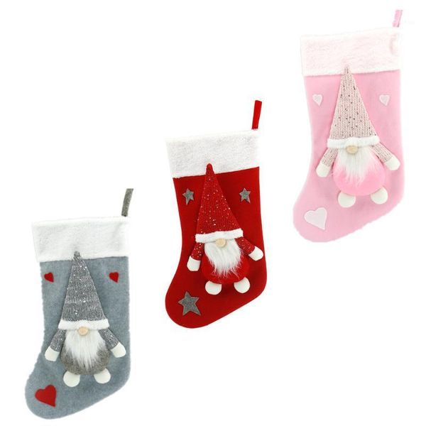 

christmas decorations 3pcs gift holders festival pendants sock bags hanging decors