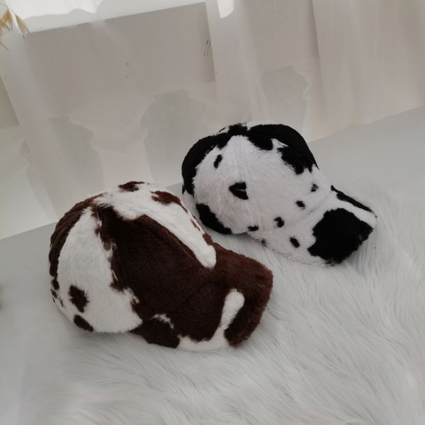 

casquette baseball coton pour enfants, chapeau la mode, polyvalente, motif de vache, en peluche, chaude, canard, version corenne, a, Yellow