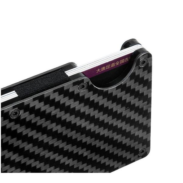 

bycobecy smart card holder carbon fiber rfid 2020 safety card holder blocking men and women aluminum box m qyllwp