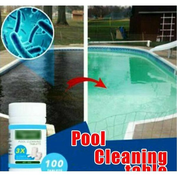 

50pcs clarifier tub spa chlorine tablets algaecide swimming pool water cleaning non toxic effervescent outdoor tablets emjbz oeg2z