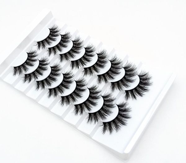 

false eyelashes 8 pairs 3d mink natural thick soft fake extension makeup tools