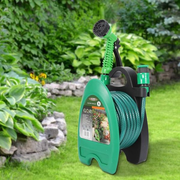

watering equipments garden hose storage rack portable water pipe wall mounted tool