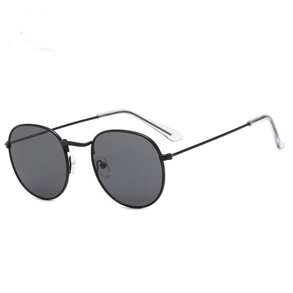 

fashion sunglasses frames 2021 sunyan street concave shape women's round face small fresh wind, Black