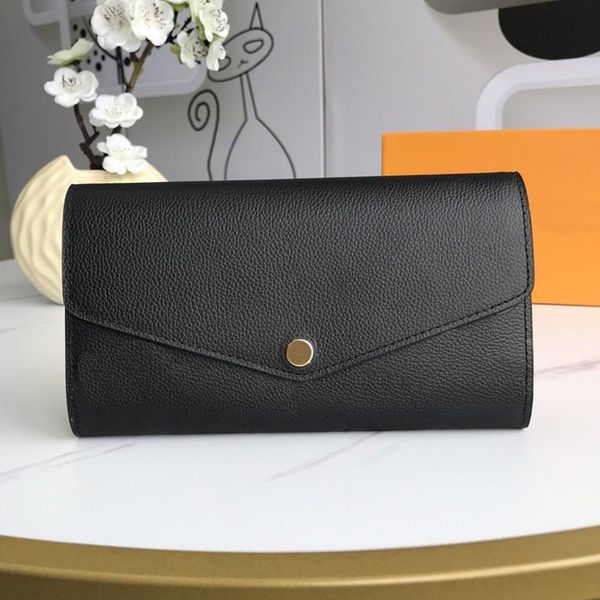 

coin handbags luxurys calfskin sarah pures m61182 zipped card pocket coin lady box slots bag wallet designers bags with women with kedek, Red;black