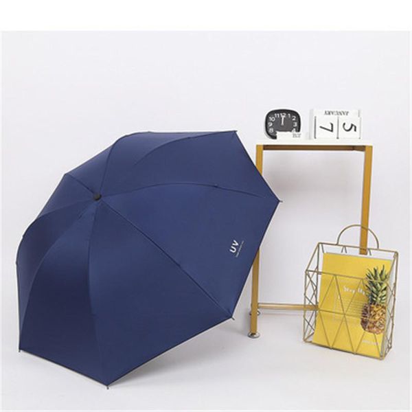

umbrellas fashion portable folding 3 automatic parasol anti uv rain waterproof travel umbrella 8 bone business