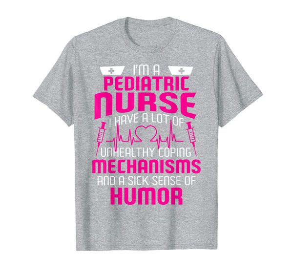 

pediatric nurse shirt funny - gifts for pediatric nurses, White;black