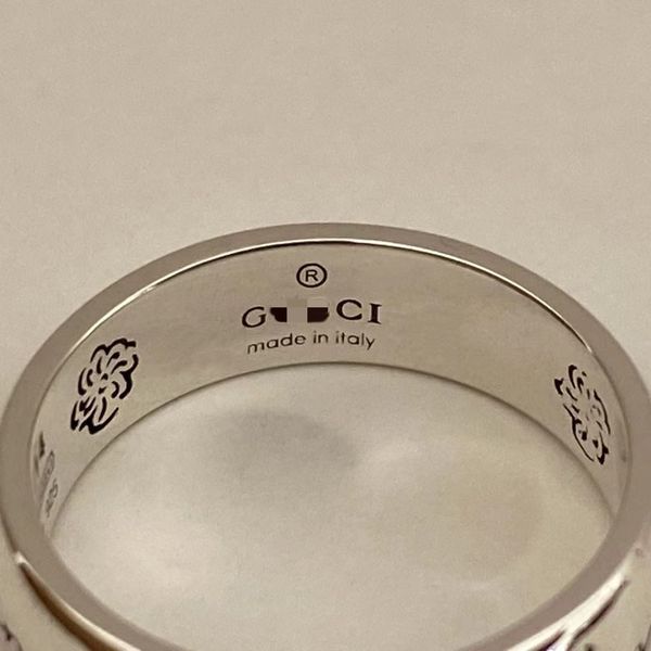 

fearless double s925 silver jewelry heart letter pattern fashion couple ring