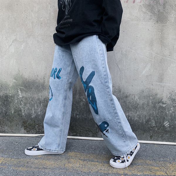 

waist women high straight jean femme summer blue cotton cargo pants streetwear cool harajuku loose jeans f 03zc