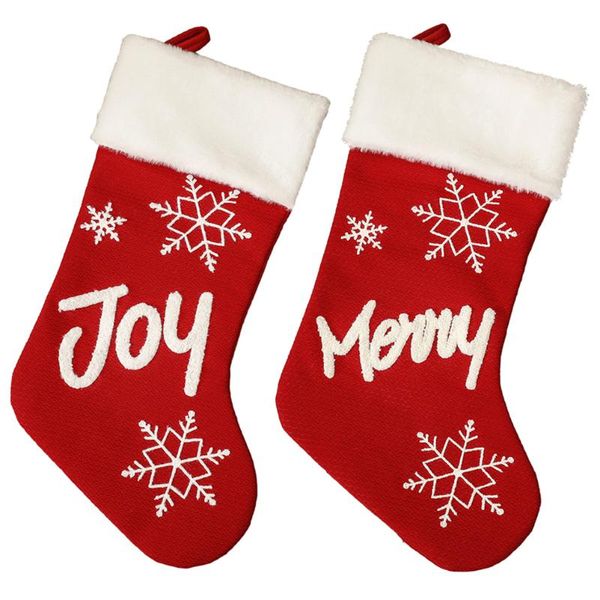 

christmas decorations 2pcs xmas party hanging decor sock design gift candy bag