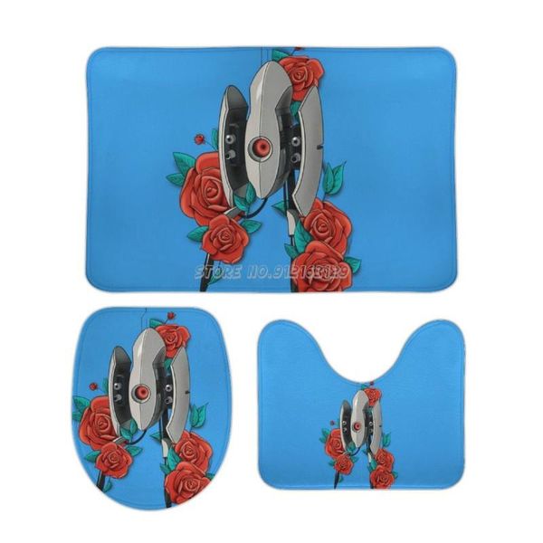 

bath mats i'm different 3pcs bathroom set coral velvet toilet rug cover anti slip carpet for home decor turret portal port