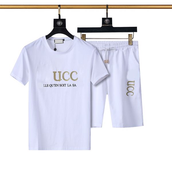 

luxurys designers men's dress designer tracksuit track suit summer casual polos outfits classic shorts fashion 100%cotton twpieces -3x, Gray