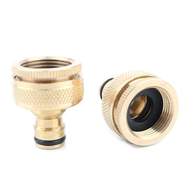 

watering equipments 1pc brass 3/4" to 1" thread garden quick connector water gun joints faucet tap adapter hose tube fittings