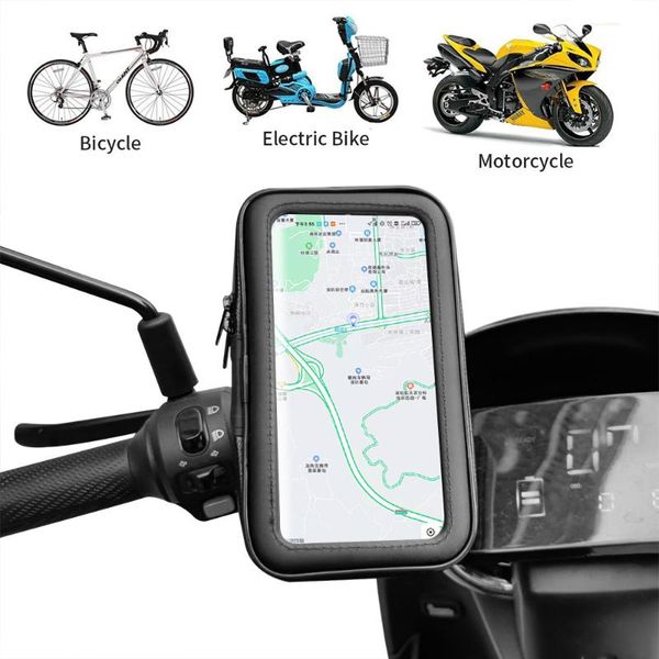 

cell phone mounts & holders motorcycle stand support rear view mirror waterproof mobile