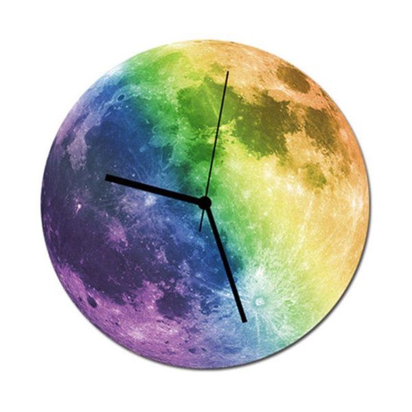 

wall clocks axye 30cm luminous waterproof pvc acrylic hanging clock silent glowing in the dark living room home decoration
