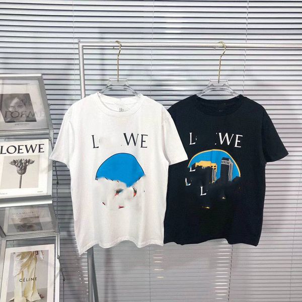 

luxury design summer capsule series short sleeve t-shirt for lovers, White