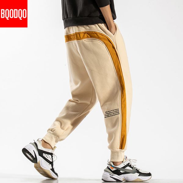 

men's pants cotton patchwork harem men oversized hip hop autumn casual joggers pant male black khaki drawstring streetwear sweat foe9