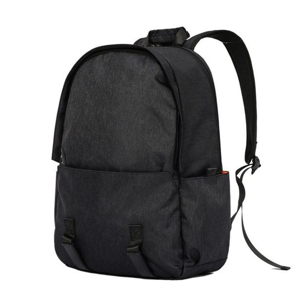 

backpack waterproof nylon men school bags for teenage girls boy bookbag large women lapbag pack solid black travel backbag