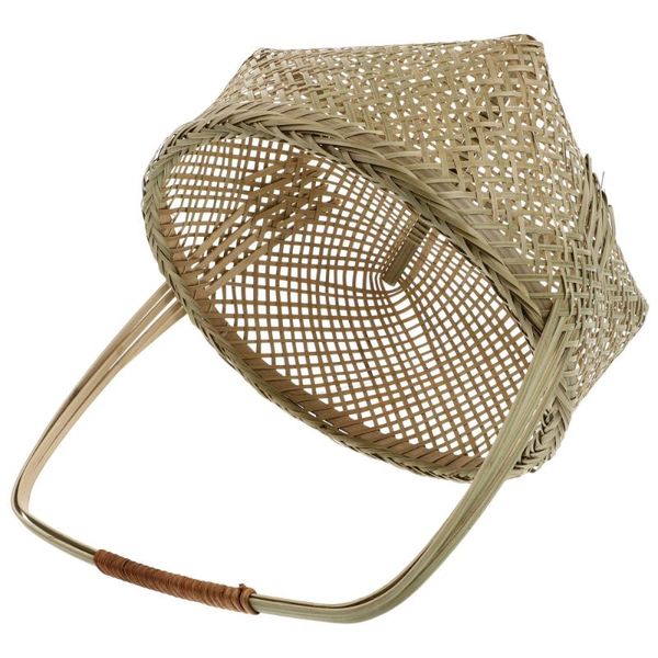 

storage baskets 1pc bamboo woven basket with handle succulent planter knitted