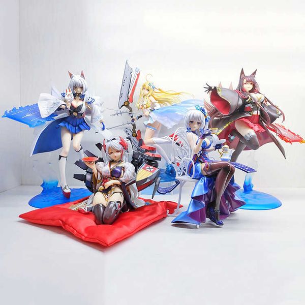 Illustrious Owaranai Ochakai Spiel Azur Lane Akagi Sexy Mädchen Action Figure Japanische Anime PVC Erwachsene Action Figuren Spielzeug Anime Q0722