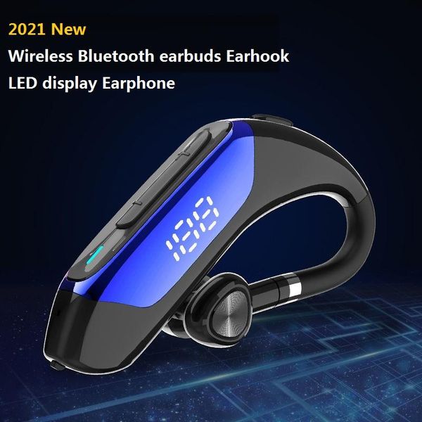 

bluetooth headset bluetooth 5.0 earpiece handsheadphones led display 9d stereo wireless earpiece for smartphone