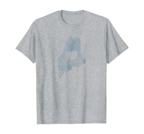 

the official maine "love heart" t-shirt (blue gray), White;black