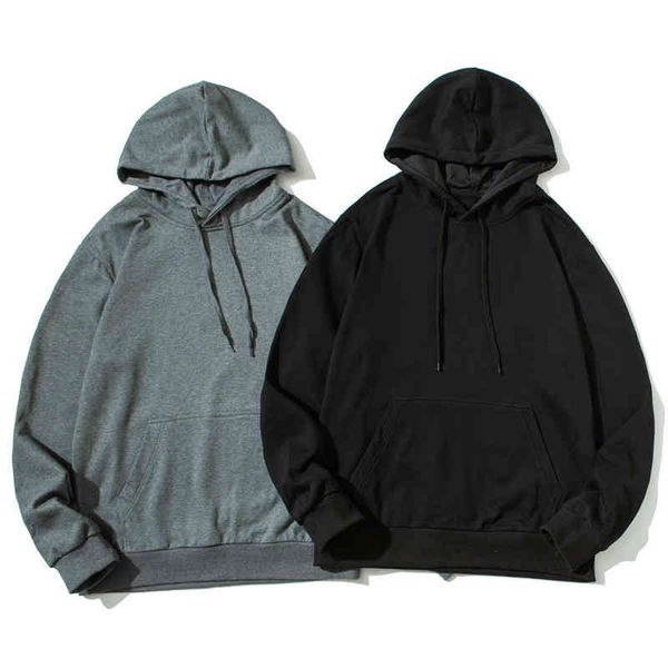 

large 9xl pullover men's casual hip hop autumn hoodie sweatshirt, Black