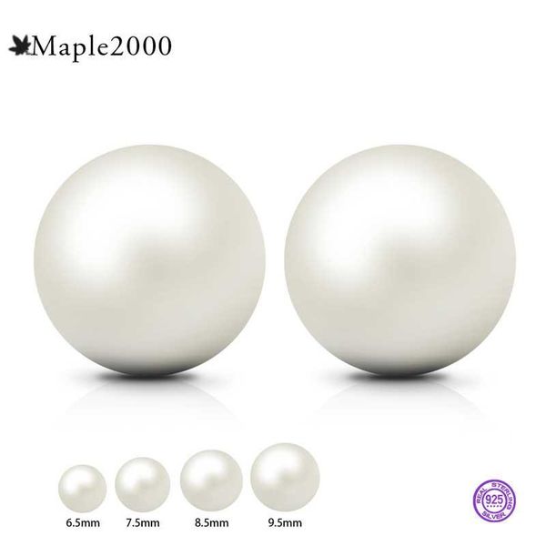 

stud pearl earrings for women 925 sterling silver freshwater pink, purple, white fine beauty gift, Golden;silver