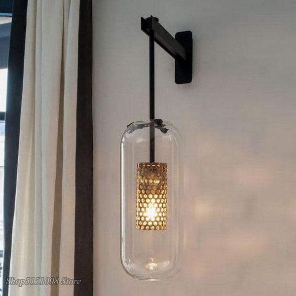 

wall lamp nordic glass lights post-modern led sconce for bathroom bedroom home lighting fixtures kitchen luminaire