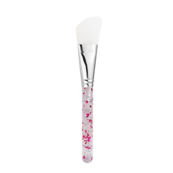 

eyebrow tools & stencils 1pcs diy makeup brushes acrylic crystal handle silicone foundation brush styles cosmetic mask face i5i9