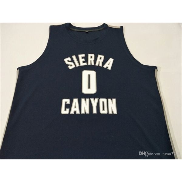 

21ss #0 bronny james sierra canyon high school basketball stitched jersey or custom any name or number jersey, Black