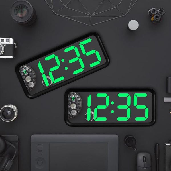 

desk & table clocks large screen electronic clock mirror led alarm font living poom luminous bedside