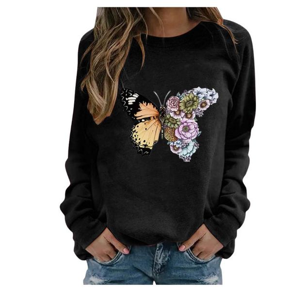 

women's hoodies & sweatshirts hamsgend clothing solid hoodieswomen casual printing long sleeve winter polyester regular for women sweat, Black